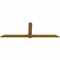 Ekena Millwork Eugene Rough Sawn Timber Gable Bracket, Western Red Cedar, 108"W x 36"H x 2"D x 6"F, 8/12 Pitch GBW108X36X0206EUG00RWR - alternate 3